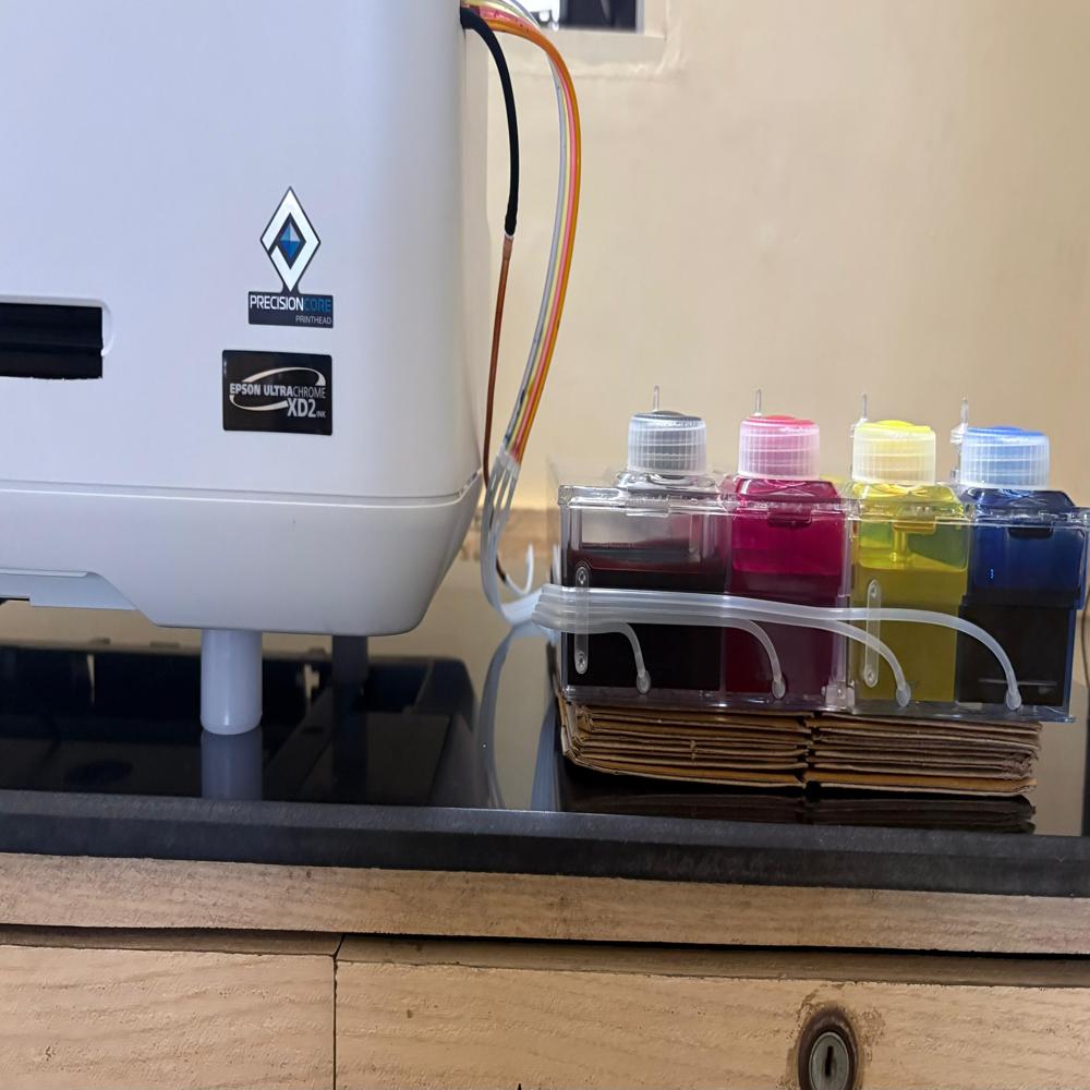 Epson 24 T3130 Sublimation Printer With Modified Vacuum Fan For No Roller Mark - Color: Cmyk