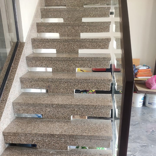 Interior Railing Glass Work Services - Application: Stair
