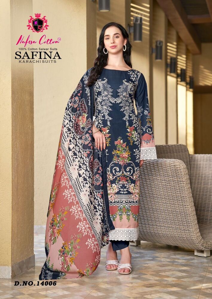 Nafisa Safina Vol-14  Karachi Dress Material