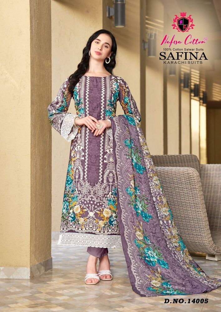 Nafisa Safina Vol-14  Karachi Dress Material