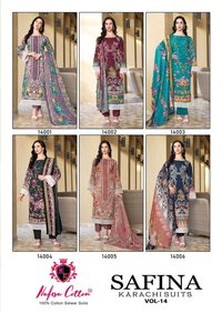 Nafisa Safina Vol-14  Karachi Dress Material
