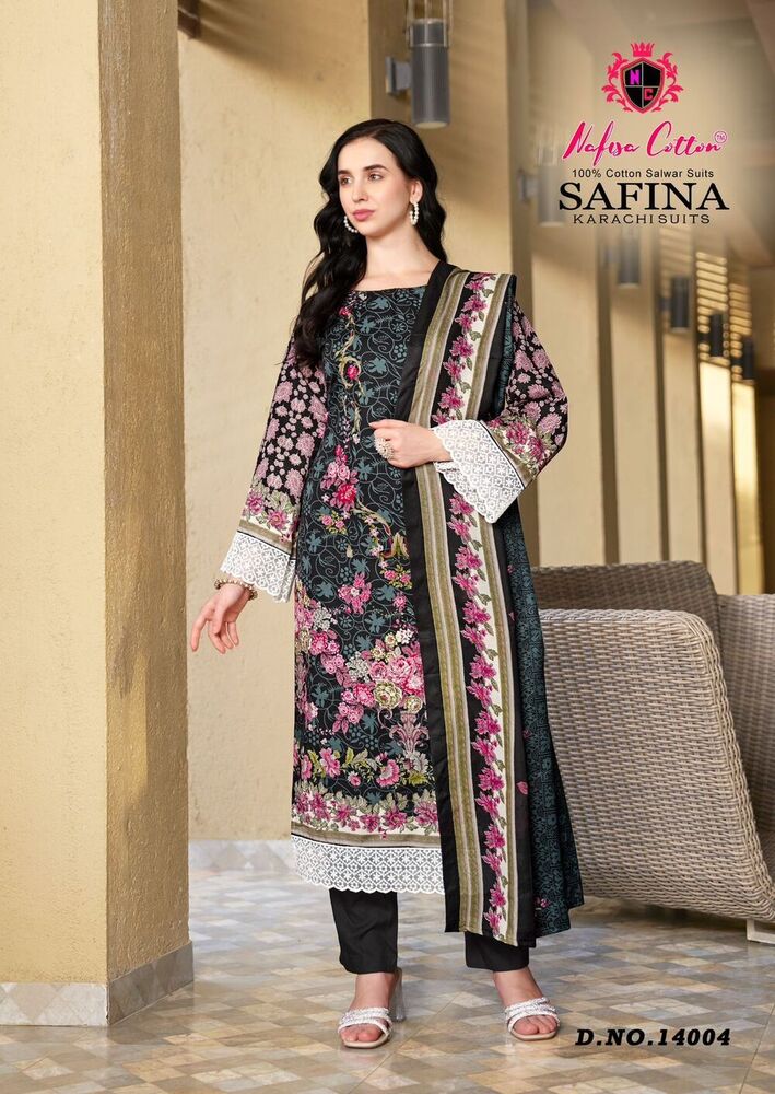 Nafisa Safina Vol-14  Karachi Dress Material