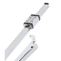 HRU Series: High-rigidity 4-row ball bearing guides with U-shaped rails