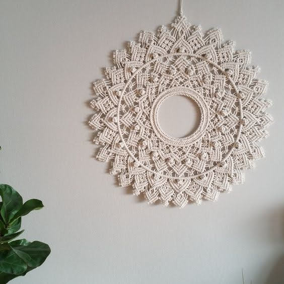 MM 13 ( macrame mirror)