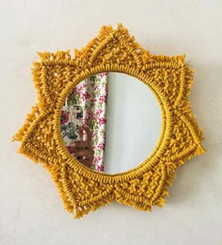 MM 13 ( macrame mirror)
