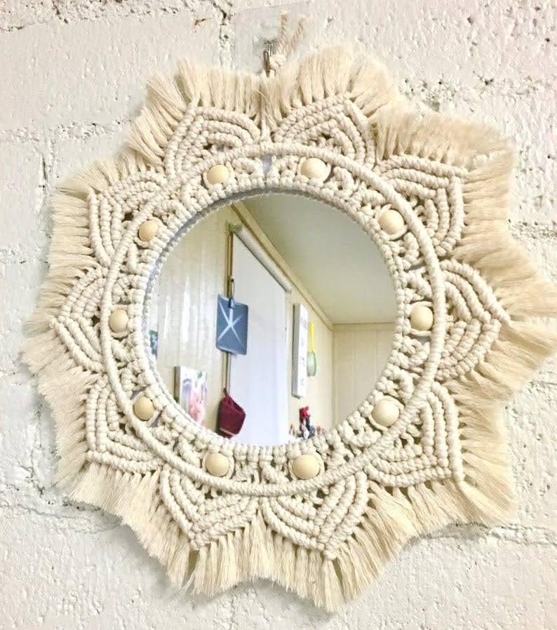 MM 13 ( macrame mirror)