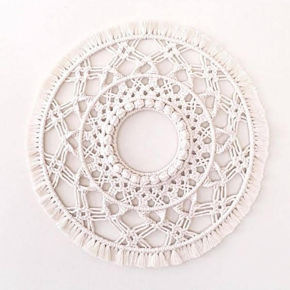 Mm 12 ( Macrame Mirror) - Color: Brown