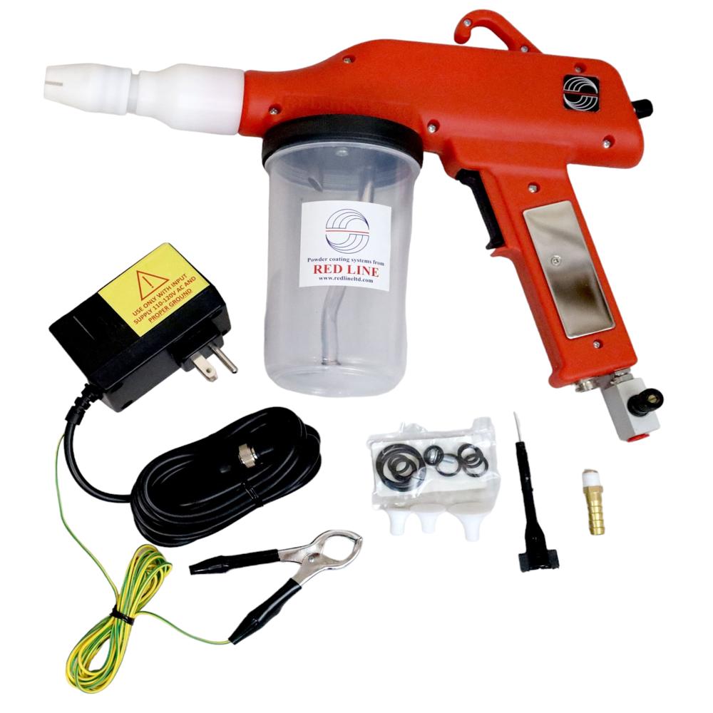 Red Line EZ50 - 50kV Powder Coating Cup Gun