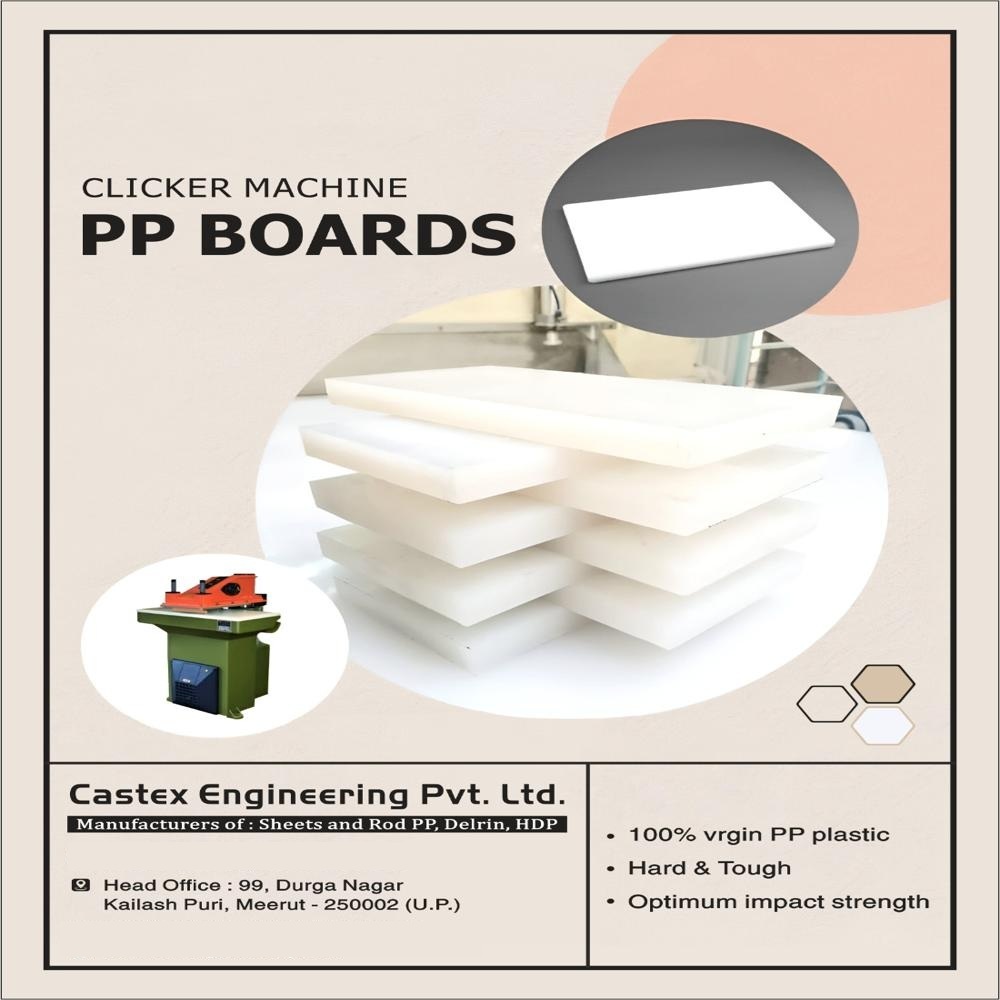 Pp White Clicking Boards - Plastic Molding Type: Casting