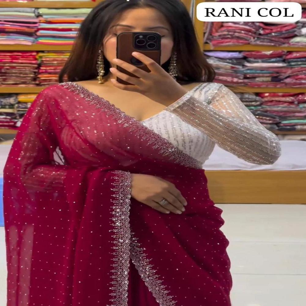 Ladies Printed Saree - Color: 9 Color