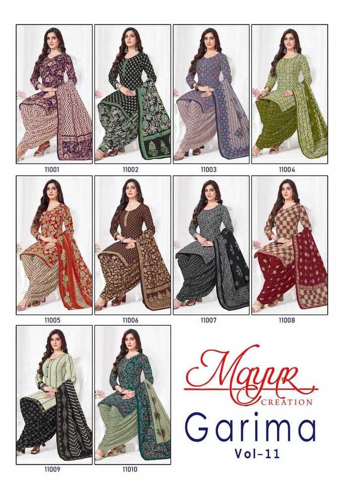 Mayur Garima Vol-11  Dress Material
