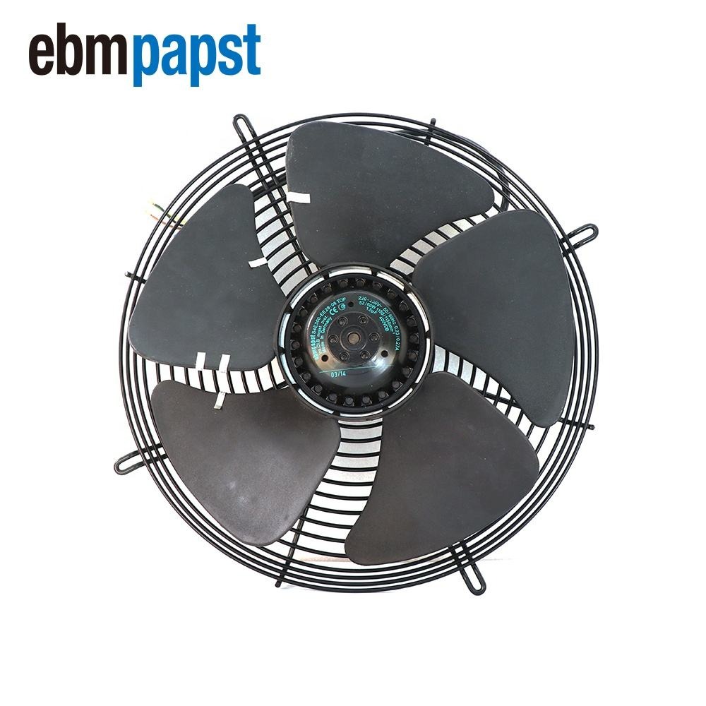 Ebmpapst S4E300-Ee20-06 230V Ac 90W 2070M3/H 1500Rpm Ball Bearing Excitation Cabinet Air Conditioner Axial Cooling Fan - Color: Black