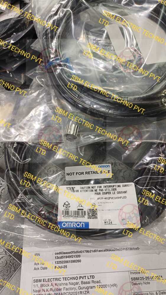 OMRON CONNECTOR CABLE SENSOR, XS2F-M12PVC3A5MPLED