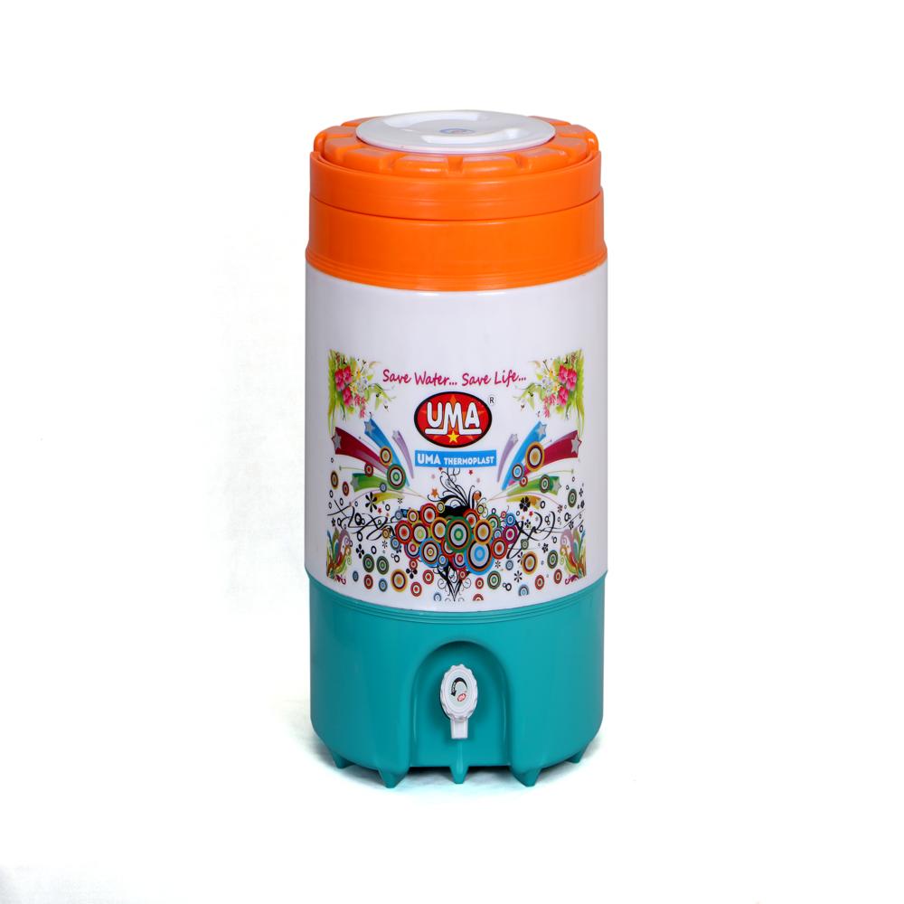 18 Liter Orange And Blue Color Water Camper , Jug - Hardness: Rigid