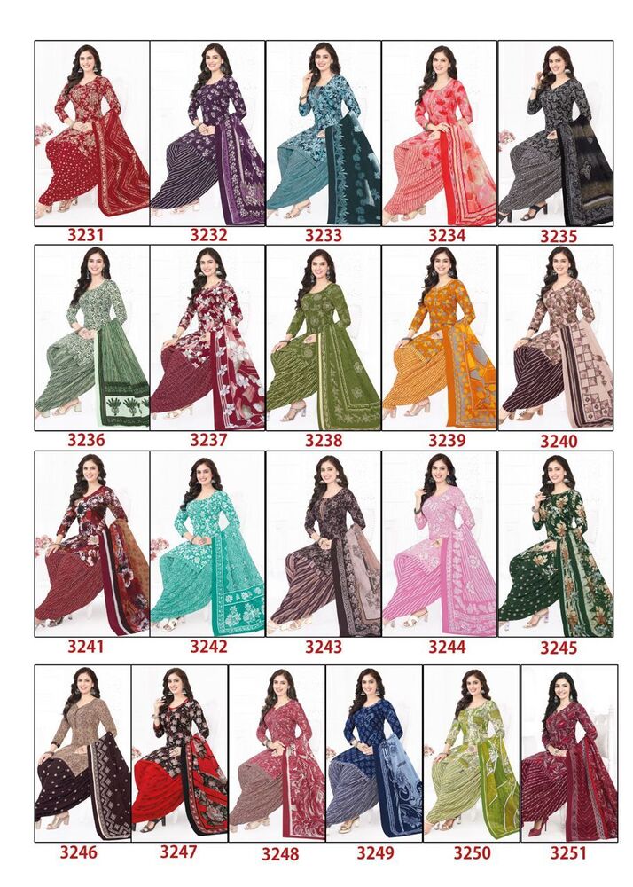 Baalar Zaara Patiyala Vol-32  Dress Material