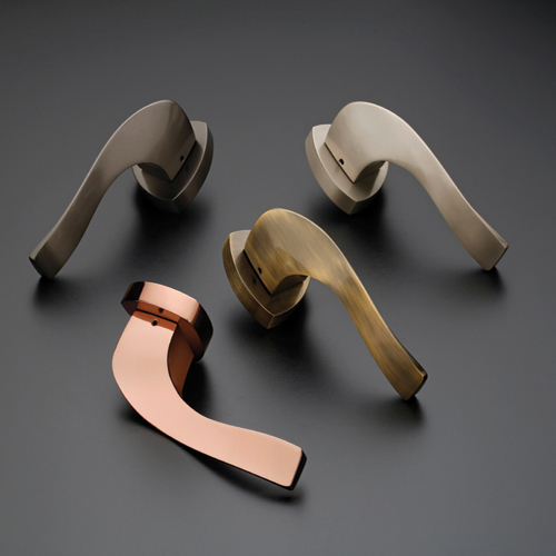 S-1009 Brass Mortise Handle Set