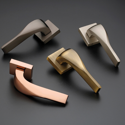 S-1010 Brass Mortise Handle Set - Application: Doors & Cabinets