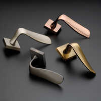 S-1010 Brass Mortise Door Handle Set - Color: As Per Availability