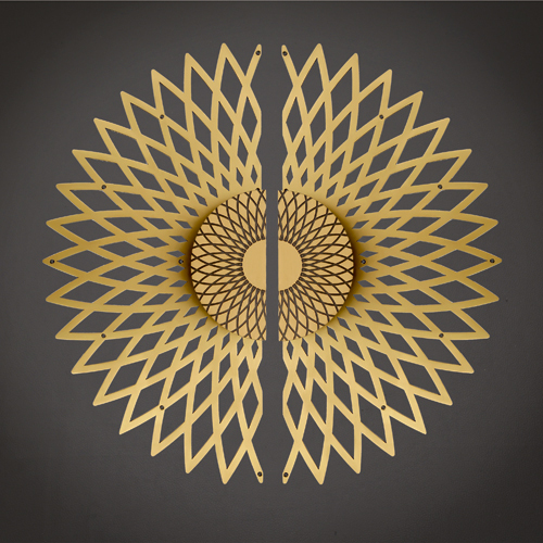3D Circle Mandala Door Knob