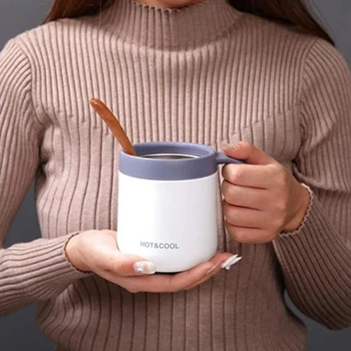 Customized Corporate Travel Thermus Mugs - Color: White