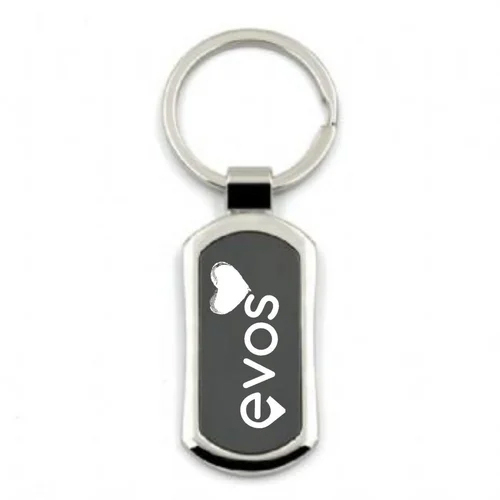 Customized Metal Keychains - Color: Black