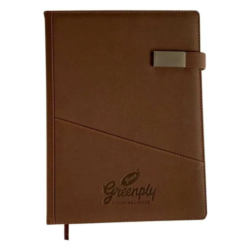 Dark Brown Leather Office Diary - Feature: Light Weight