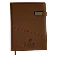 Dark Brown Leather Office Diary - Feature: Light Weight