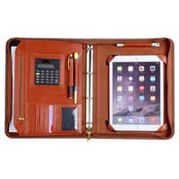 Leather Executive Folder - Color: Brown