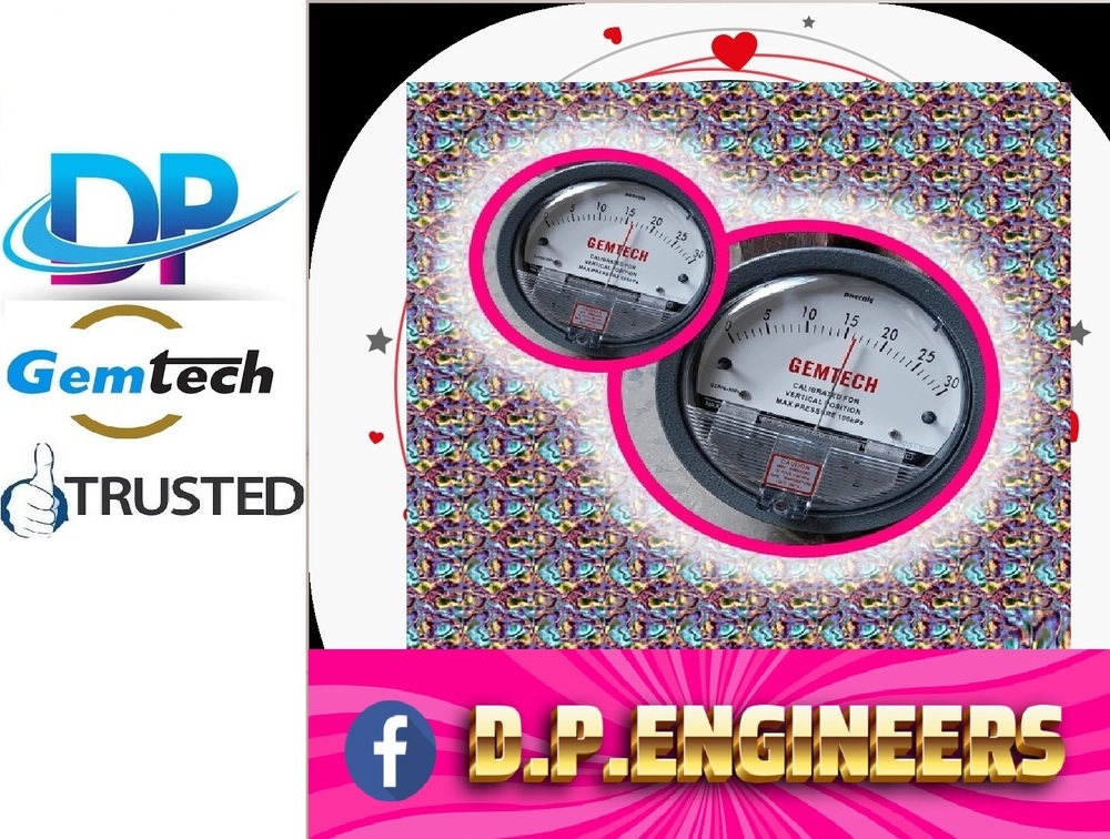 Popular Cities GEMTECH Differential Pressure Gauge Wholesalers for Coimbatore
