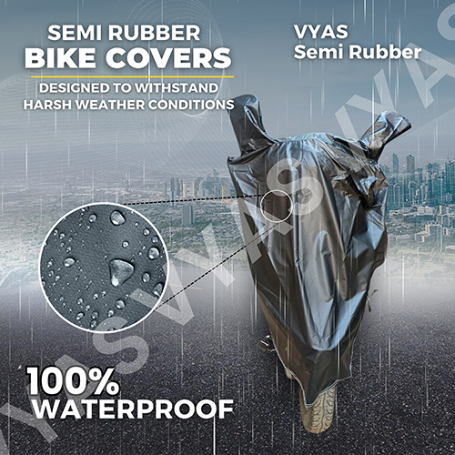Semi Rubber Piping Waterproof Bike Cover