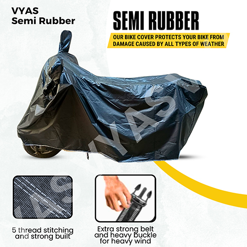 Semi Rubber Piping Waterproof Bike Cover