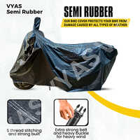 Semi Rubber Piping Waterproof Bike Cover