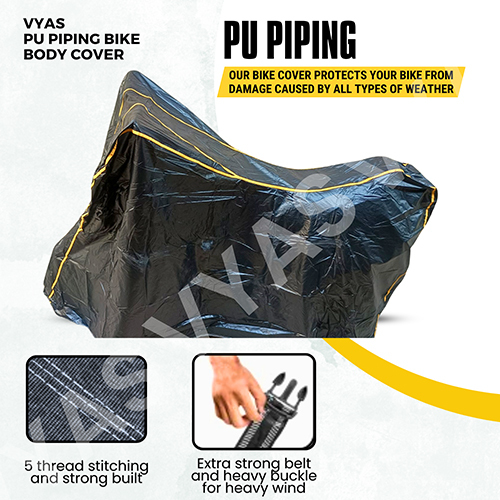 Pu Piping Waterproof Bike Cover