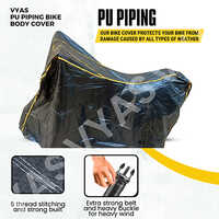 Pu Piping Waterproof Bike Cover