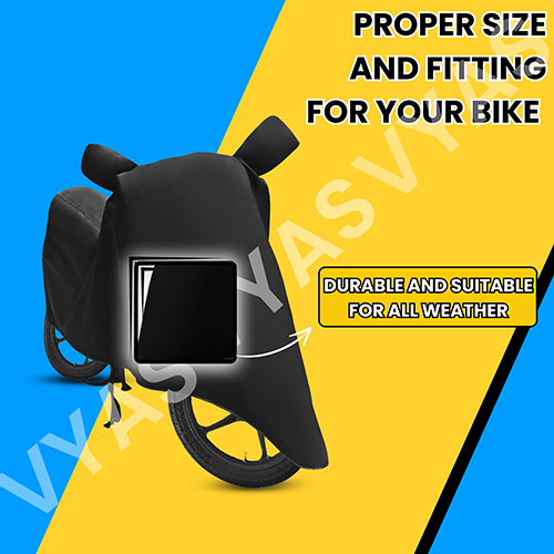 Taffeta Black Bike Cover