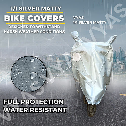 11 Silver Matty Bike Cover