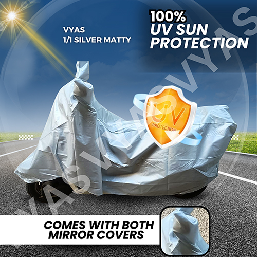 11 Silver Matty Bike Cover