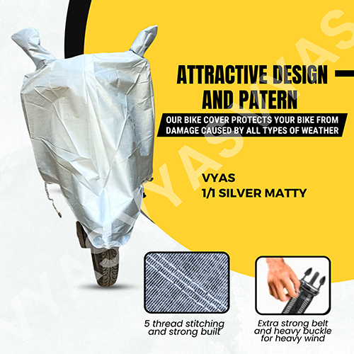 11 Silver Matty Bike Cover