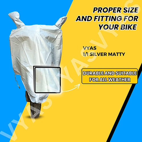 11 Silver Matty Bike Cover