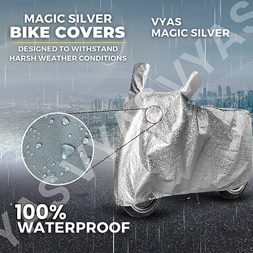 Magic Silver Waterproof Bike Cover