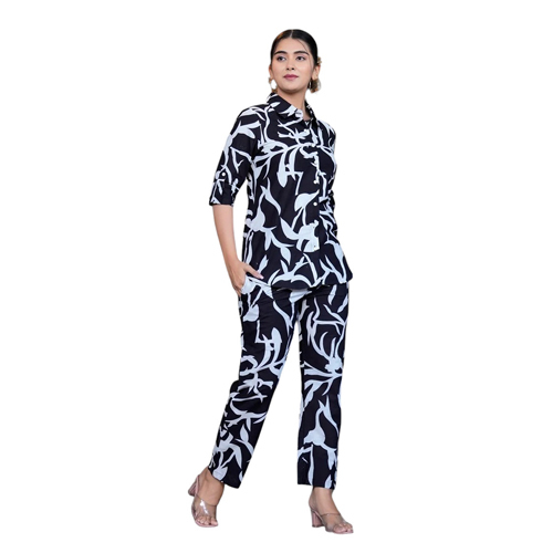 Black Kurta Pant Cord  Set