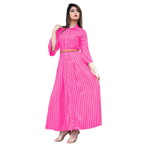 Ladies Maxi Pink Dress - Gender: Female