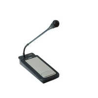 Lbb 1950-10 Plena Tabletop Unidirectional Condenser Microphone - 40 X 100 X 235 Mm, Charcoal With Silver Accents, 100 To 16 Khz Frequency Response, Wireless