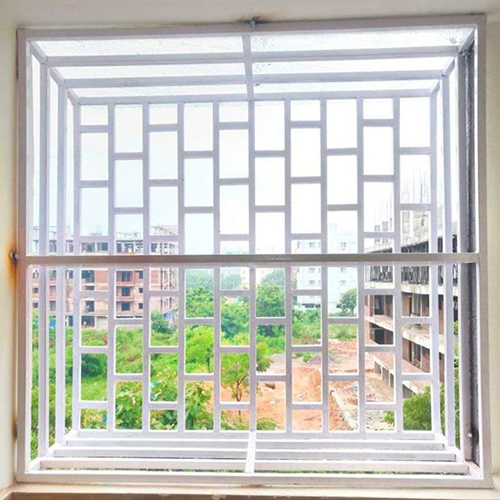 Designer Balcony Grill - Color: White