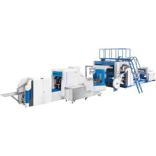 Fully Auto Roll Fed Square Bottom Paper Bag Machine - Grade: Semi-Automatic