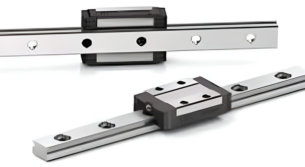 MR Series: Miniature linear guides with stainless steel construction.
