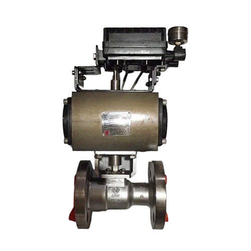 Mild Steel Pneumatic Screwed Ball Valve - Finish: Color Coated