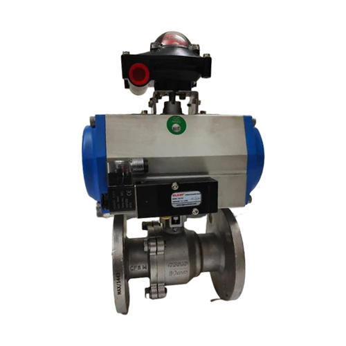 Pneumatic Actuator Ball Valve - Finish: Polished
