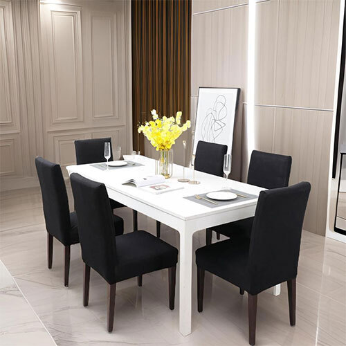 Solid Colours Elastic Chair Cover