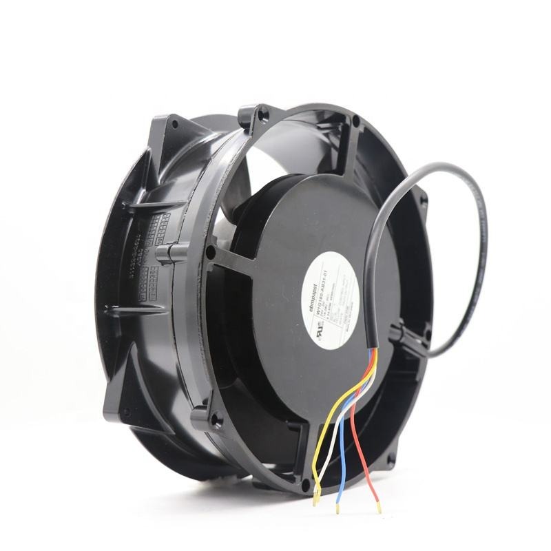 ebmpapst W1G180-AB31-01 24V DC 4.3A 93W 529.7CFM 68dBA Ball Bearing Ultra-high Speed Aluminum Frame Inverter Axial Cooling Fan